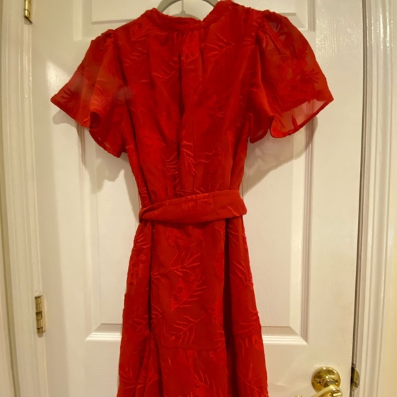 Never Worn Red Anthropologie Mini Dress - Picture 3 of 4